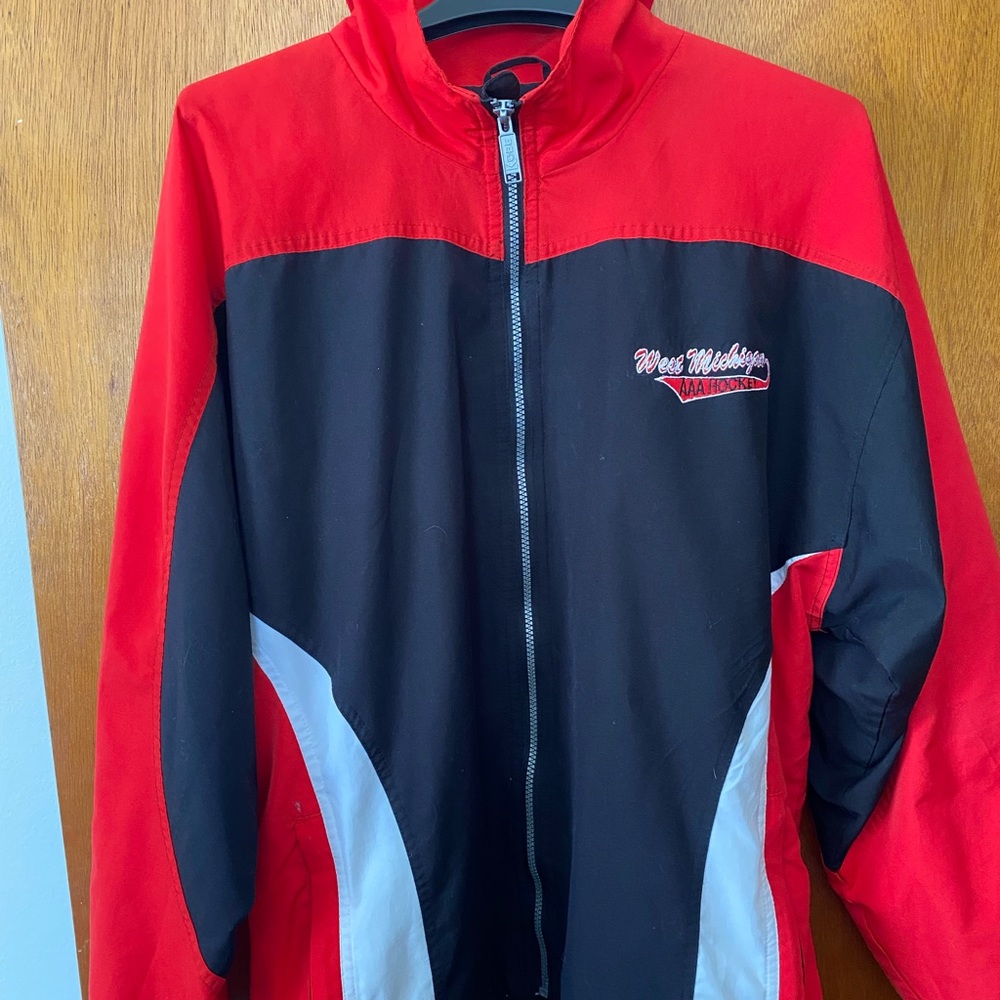 Vintage y2k Western Michigan hockey jacket